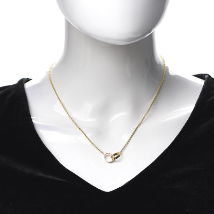 Cartier 18K Yellow Gold Interlocking LOVE Necklace 2 of 7