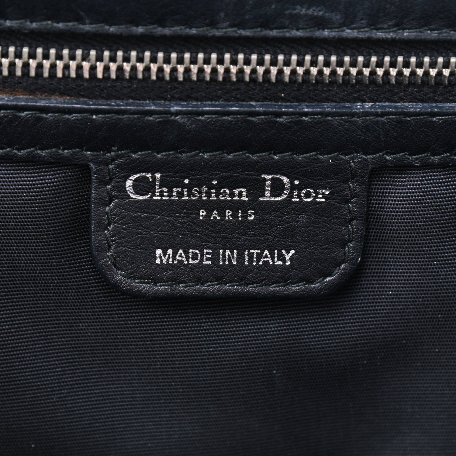 Christian Dior Coated Canvas Cannage Small Panarea Tote Black 7 of 8