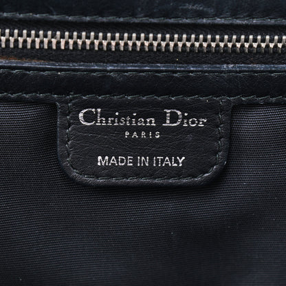 Christian Dior Coated Canvas Cannage Small Panarea Tote Black 7 of 8