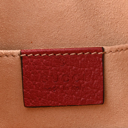 Gucci GG Supreme Monogram Flora Small Padlock Tote Red 6 of 12