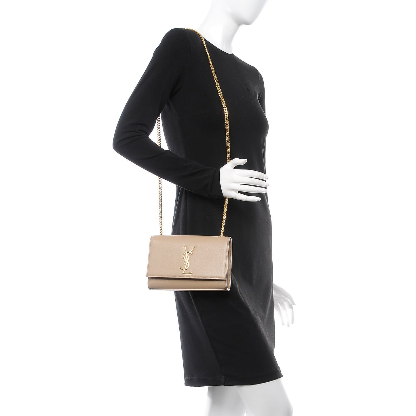 Grain De Poudre Small Monogram Kate Satchel Nude Powder
