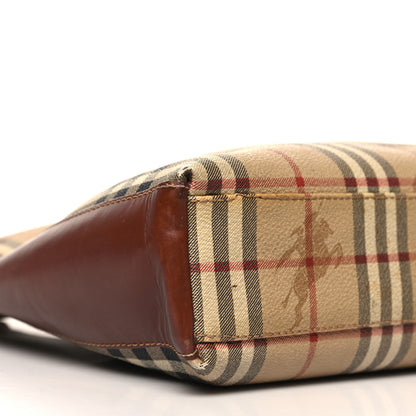 Burberry Haymarket Check Shoulder Bag Tan 9 of 12