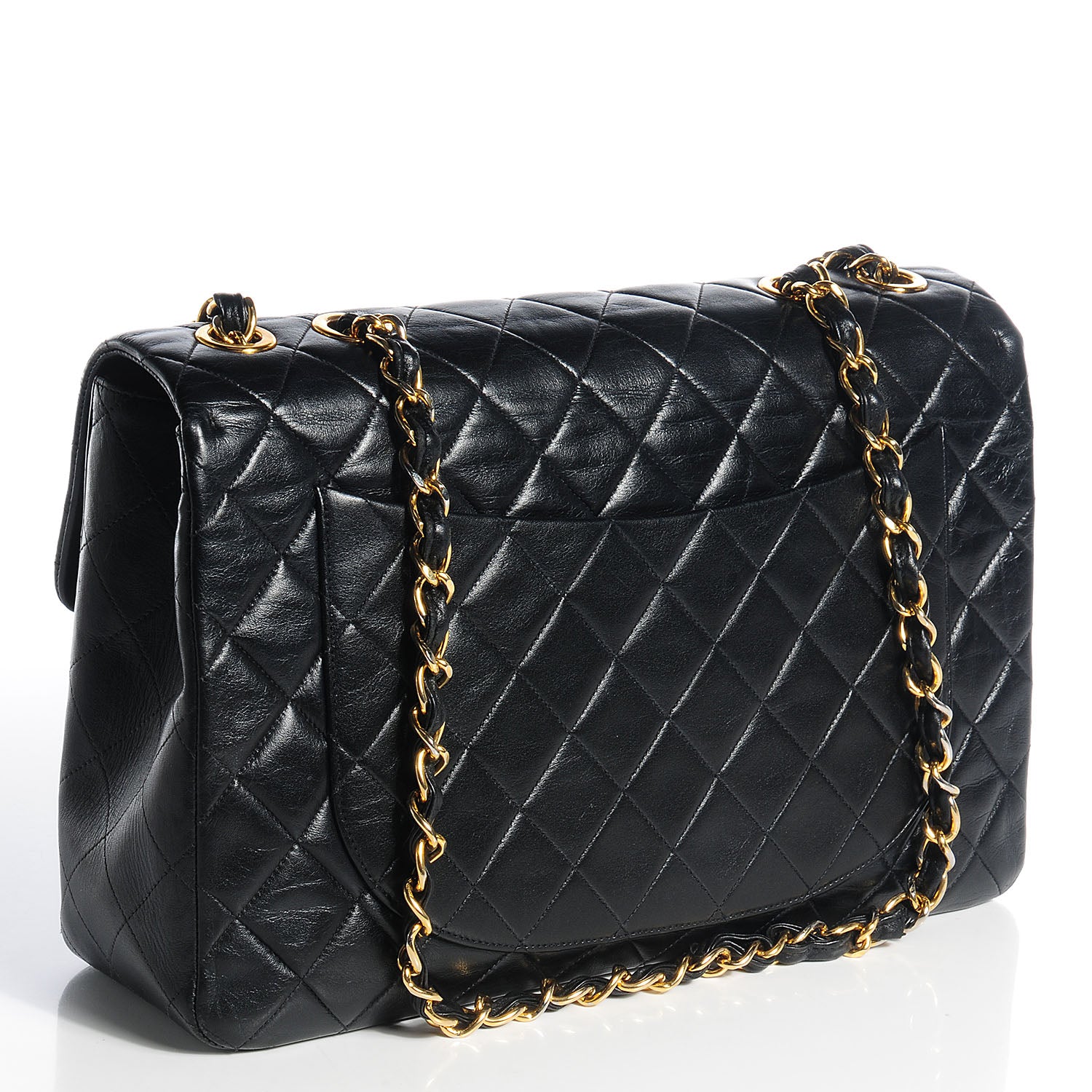 Chanel Lambskin XL Jumbo Flap Black 3 of 10