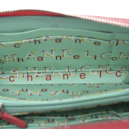 Chanel Lambskin Quilted Small Zip Around Wallet Pink 5 of 8