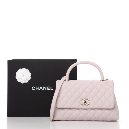 Chanel Caviar Quilted Small Coco Handle Flap Lilas Lilac 11 of 11