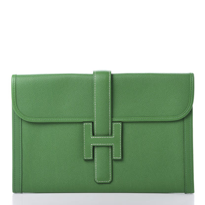 Hermes Epsom Jige PM Clutch Bambou 1 of 11