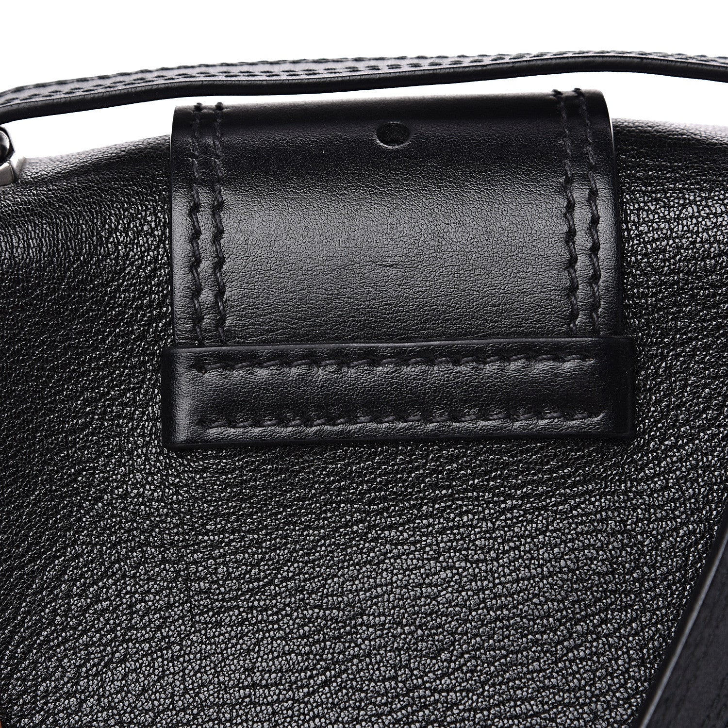 Miu Miu Goatskin Madras Soft Calfskin Crystal Embellished Lady Saddle Black 10 of 12