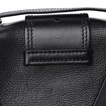 Miu Miu Goatskin Madras Soft Calfskin Crystal Embellished Lady Saddle Black 10 of 12