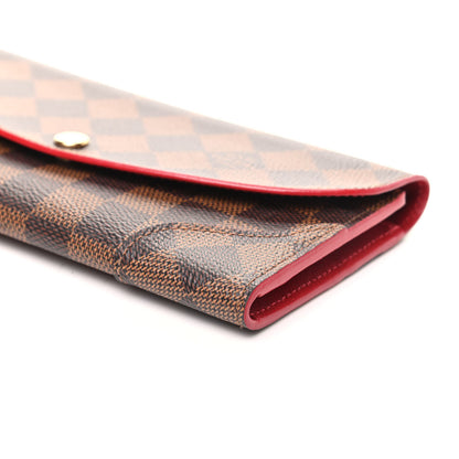 Louis Vuitton Damier Ebene Caissa Wallet Cherry 8 of 8
