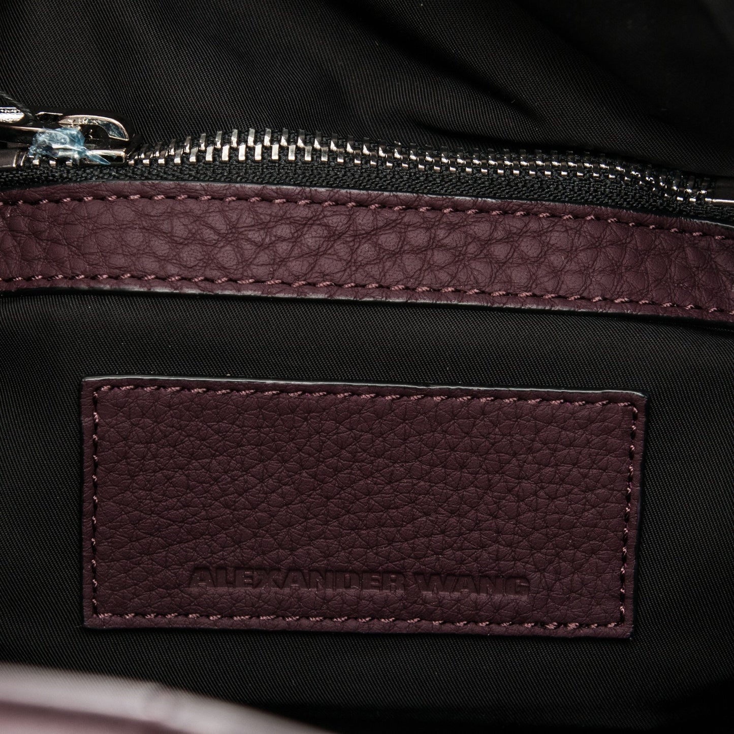 Pebbled Calfskin Mini Rockie Matte Oxblood