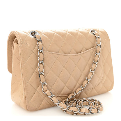 Chanel Caviar Quilted Small Double Flap Beige 3 of 12