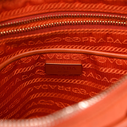 Prada Tessuto Nylon Saffiano Tote Papaya 5 of 15