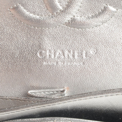 Chanel Lambskin Medium Double Flap Silver 6 of 9
