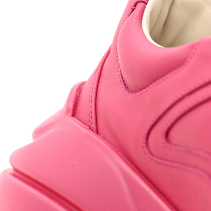 Gucci Calfskin Logo Mens Rhyton Sneakers 12.5 Box Pink 11 of 16