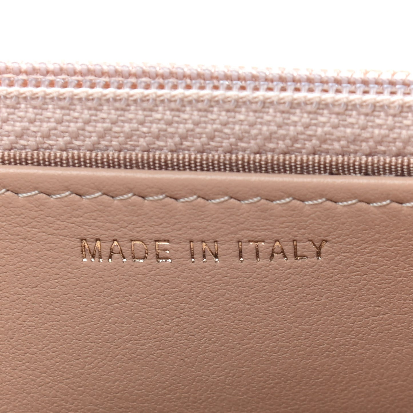 Calfskin Quilted Perfect Fit Wallet On Chain WOC Beige
