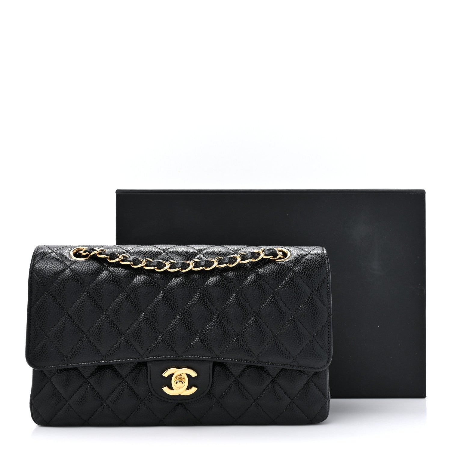 Chanel Caviar Quilted Medium Double Flap Black 11 of 11
