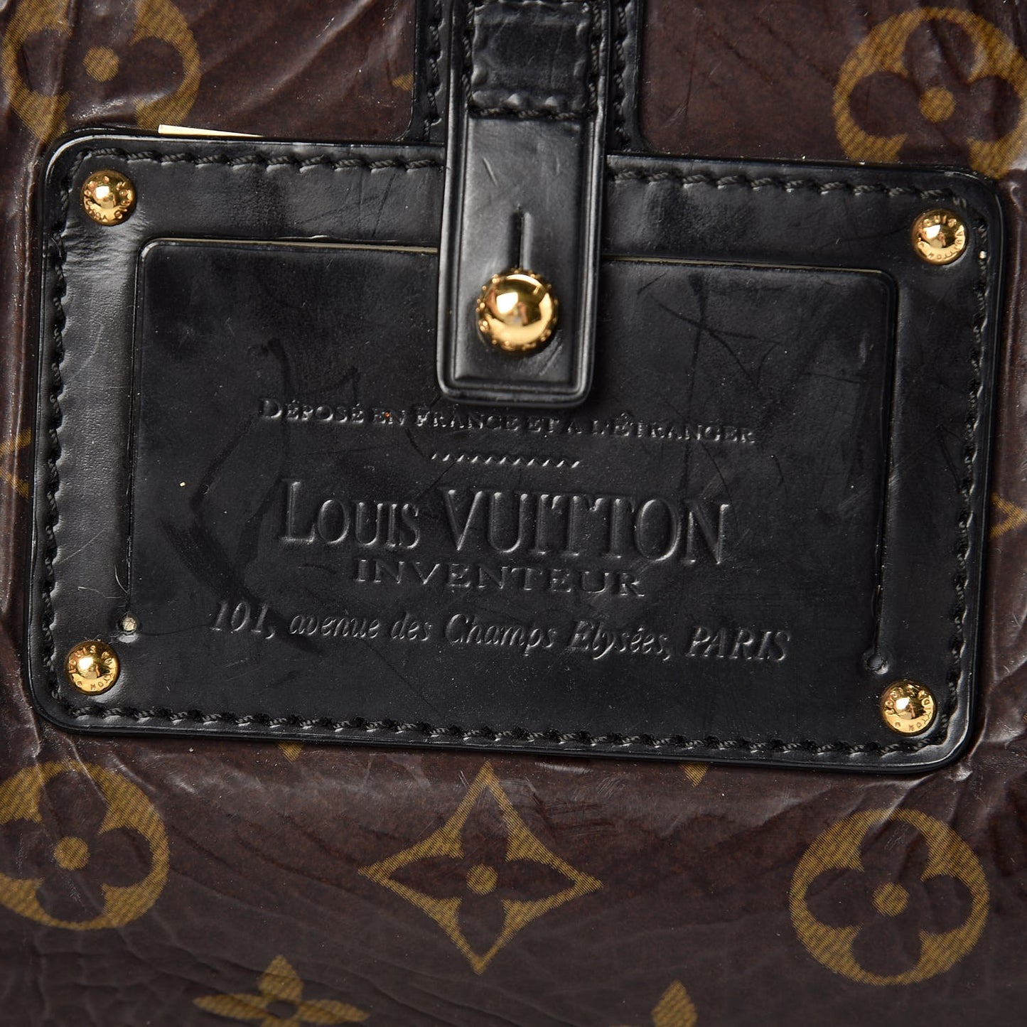 Patent Monogram Shearling Sac Thunder