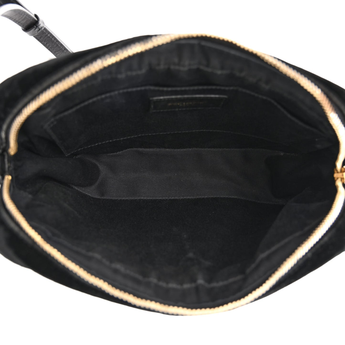 Velvet Matelasse Monogram Lou Camera Bag Black