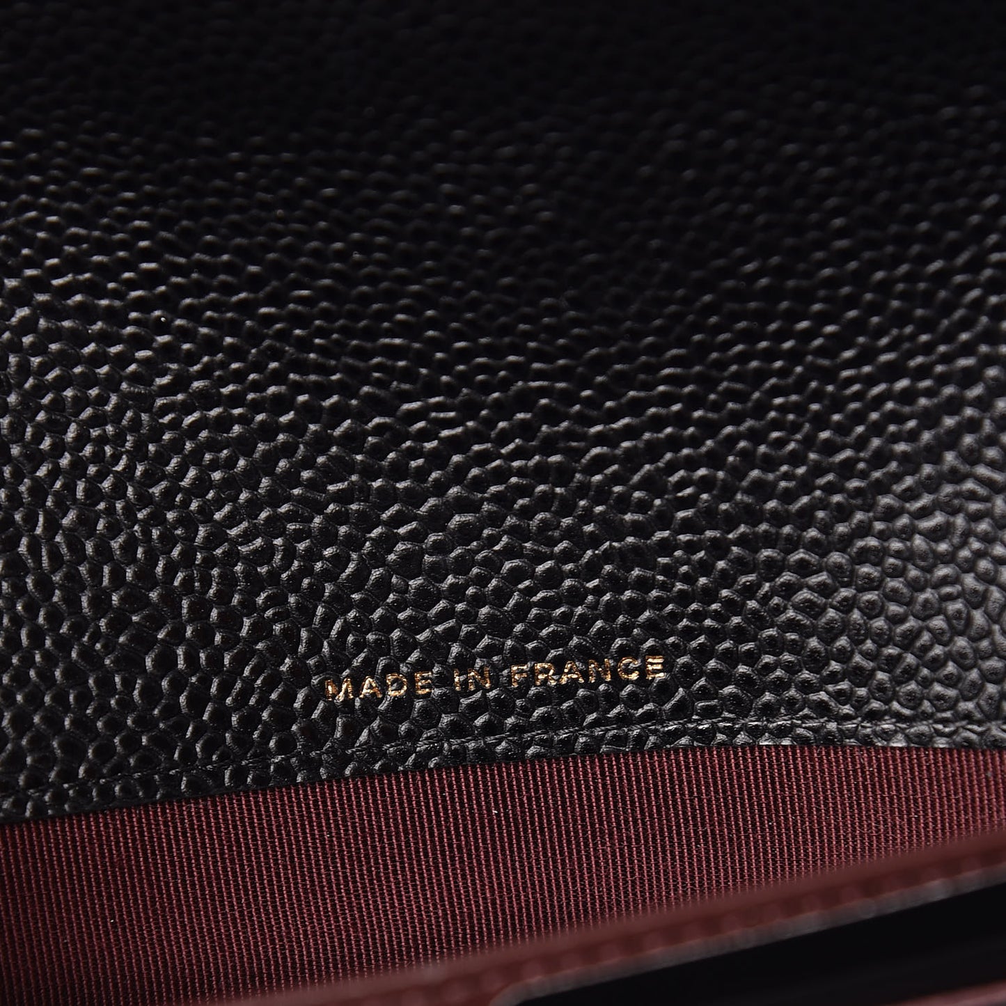 Caviar Quilted Large Gusset Flap Wallet Black