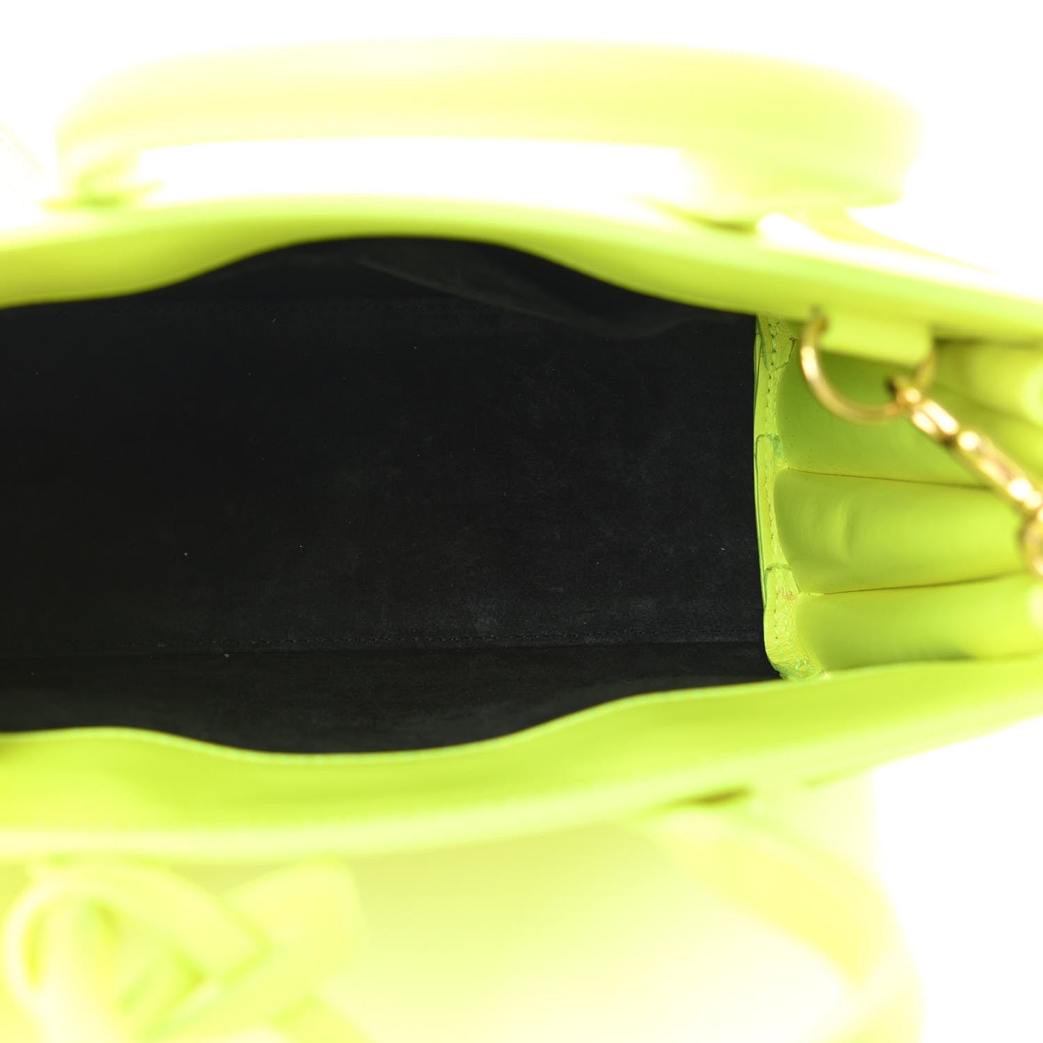 Saint Laurent Calfskin Nano Sac De Jour Neon Yellow 5 of 9