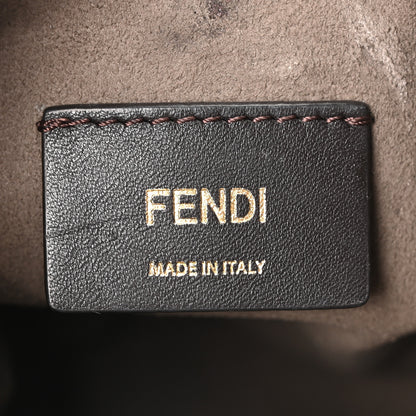 Fendi X FILA Vitello F is Fendi Mania Mini Mon Tresor Bucket Bag White 6 of 10