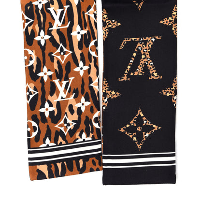 Louis Vuitton Silk Monogram Giant Jungle Bandeau Black 5 of 5
