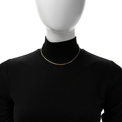 Bulgari 18K Yellow Gold 2mm Chain Necklace 15.5" 2 of 5