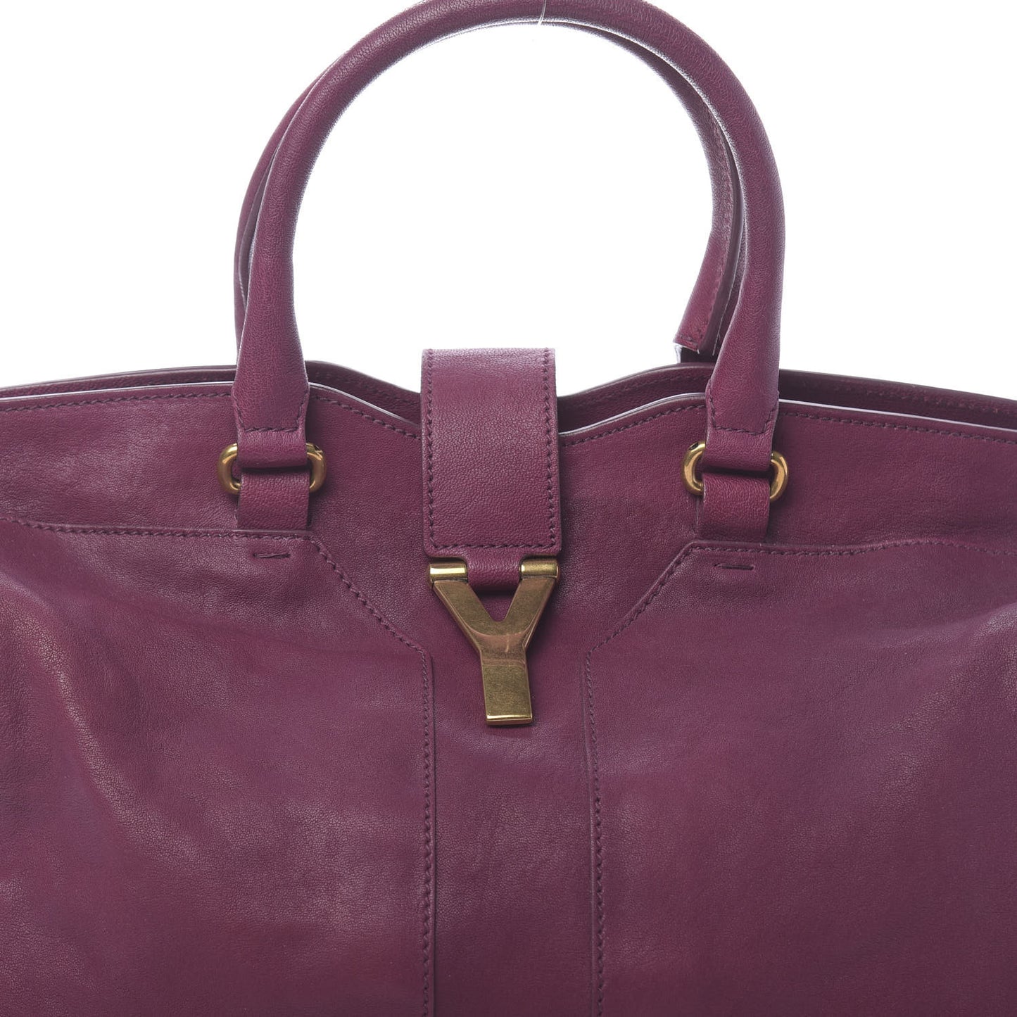 Sheepskin Medium Cabas ChYc Black Cherry