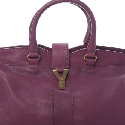 Saint Laurent Sheepskin Medium Cabas ChYc Black Cherry 10 of 10