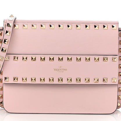 Valentino Garavani Vitello Rockstud Side Slip Crossbody Pink 7 of 13