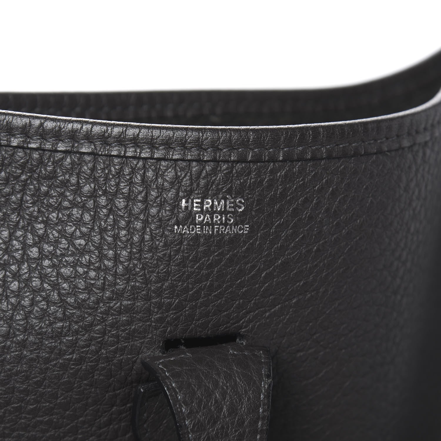 Hermes Taurillon Clemence Evelyne II PM Graphite 6 of 12