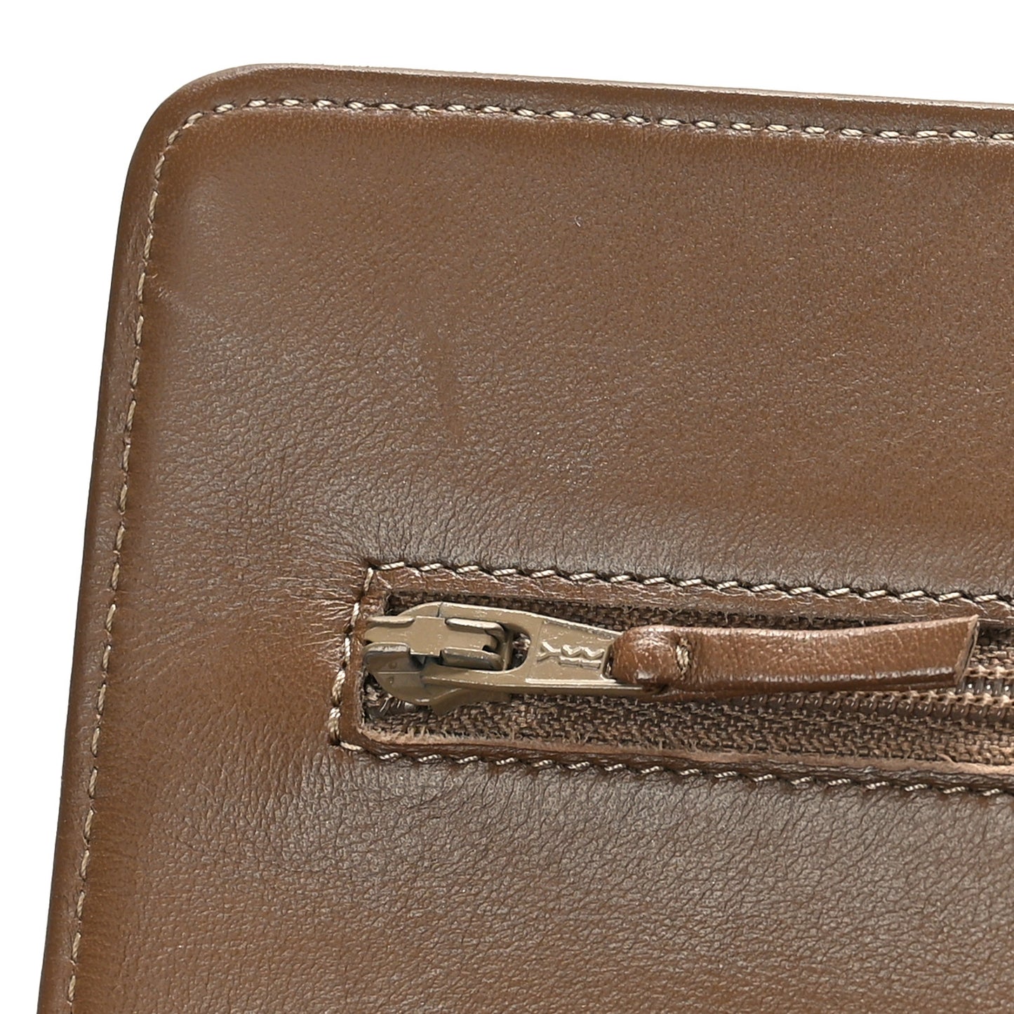 Metallic Aged Calfskin Quilted Reissue Wallet On Chain WOC Gold