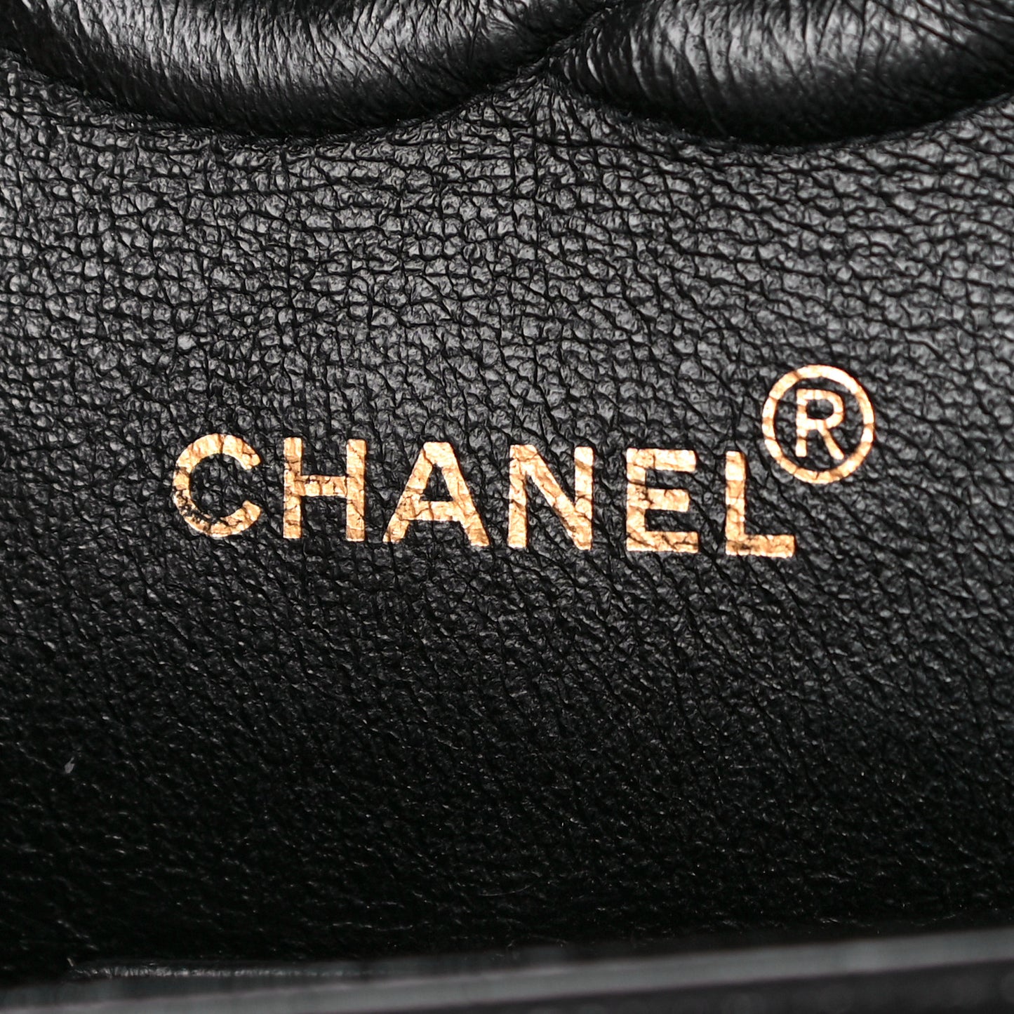 Patent Quilted Medium Double Flap Black