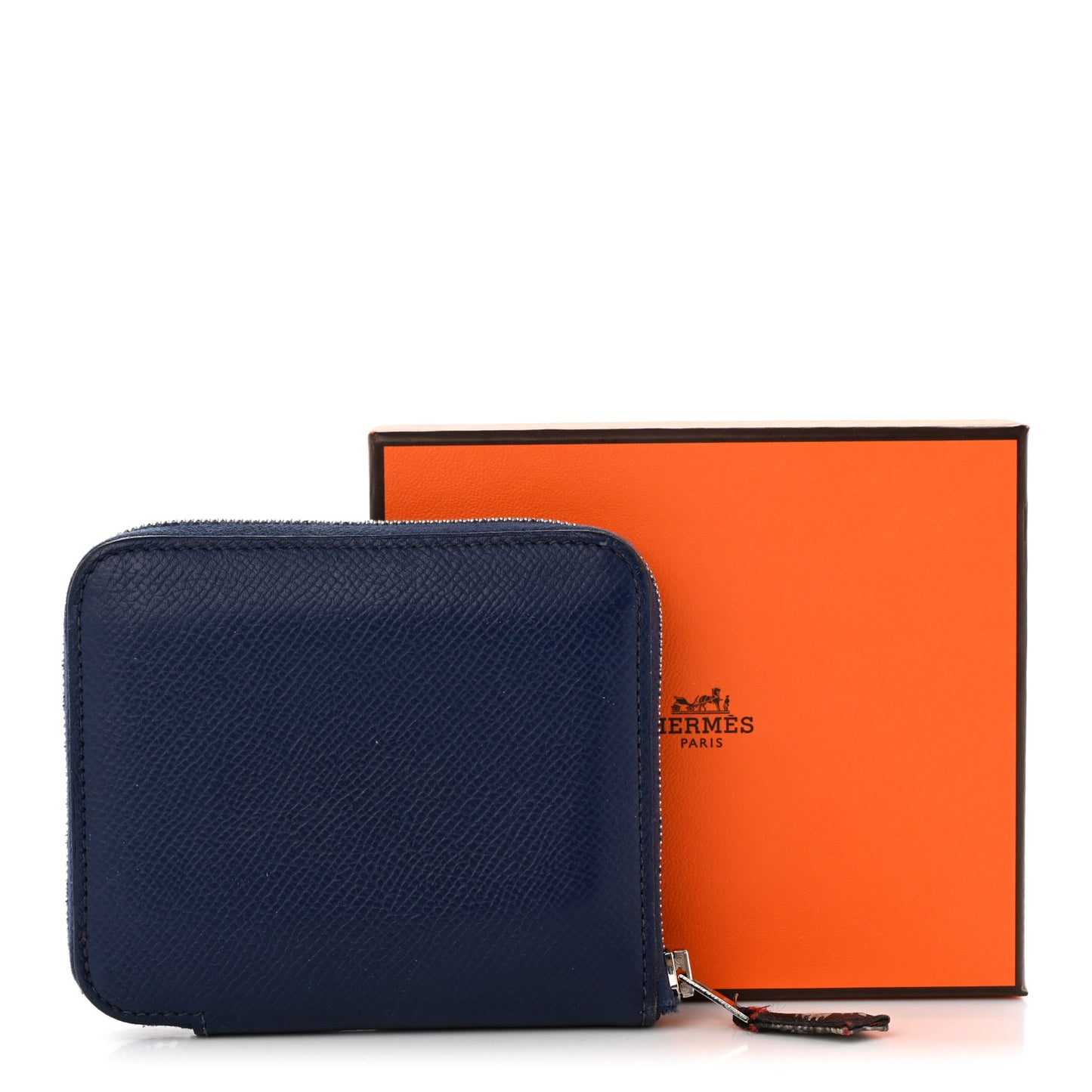 Epsom Silk'In Compact Wallet Bleu Saphir