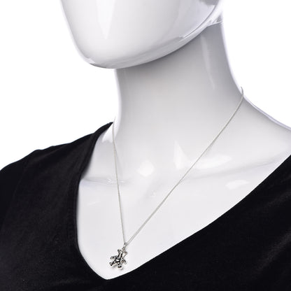 Tiffany Sterling Silver Teddy Bear Charm Pendant Necklace 2 of 6