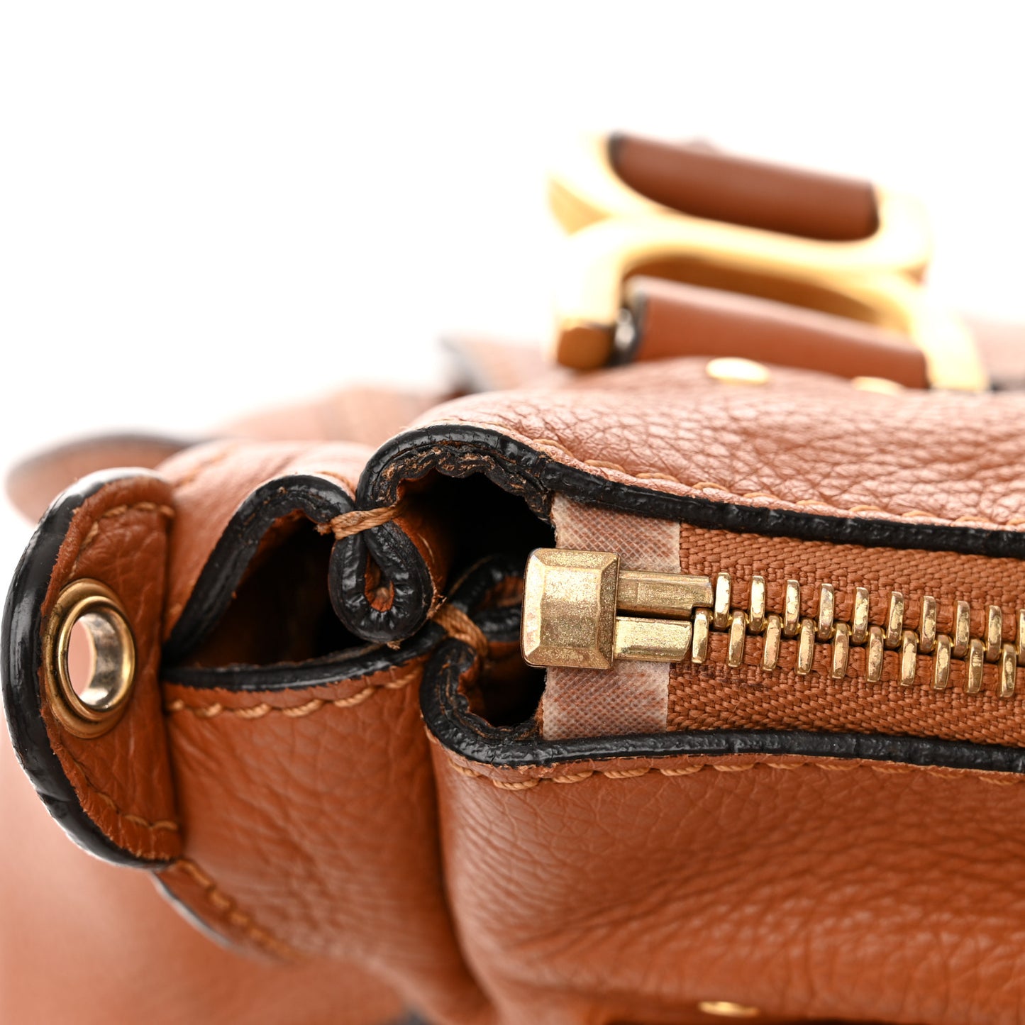 Calfskin Medium Marcie Satchel Tan