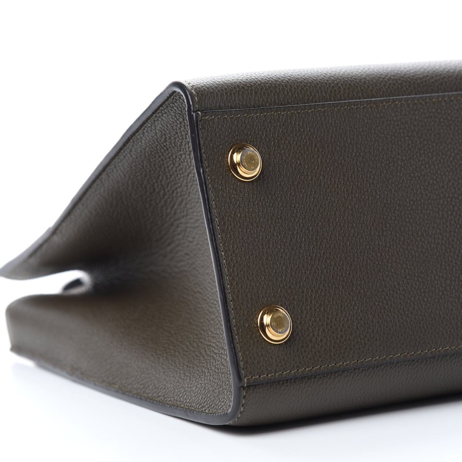 Louis Vuitton Taurillon City Steamer MM Kaki Creme Black 7 of 11