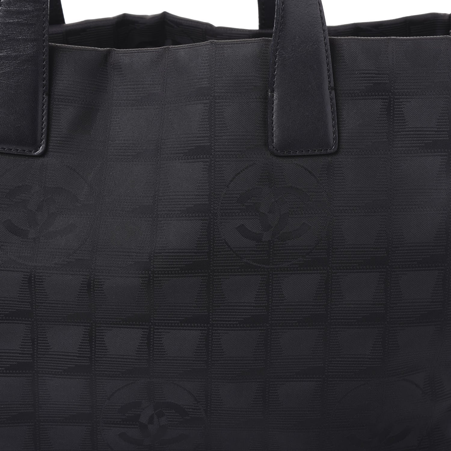 Chanel Nylon Large Travel Tote Black 11 of 12