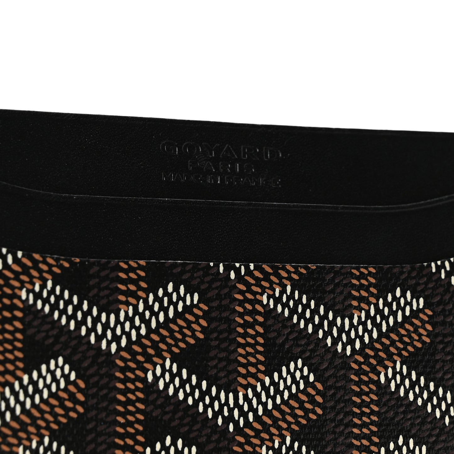 Goyardine Saint Sulpice Card Holder Black