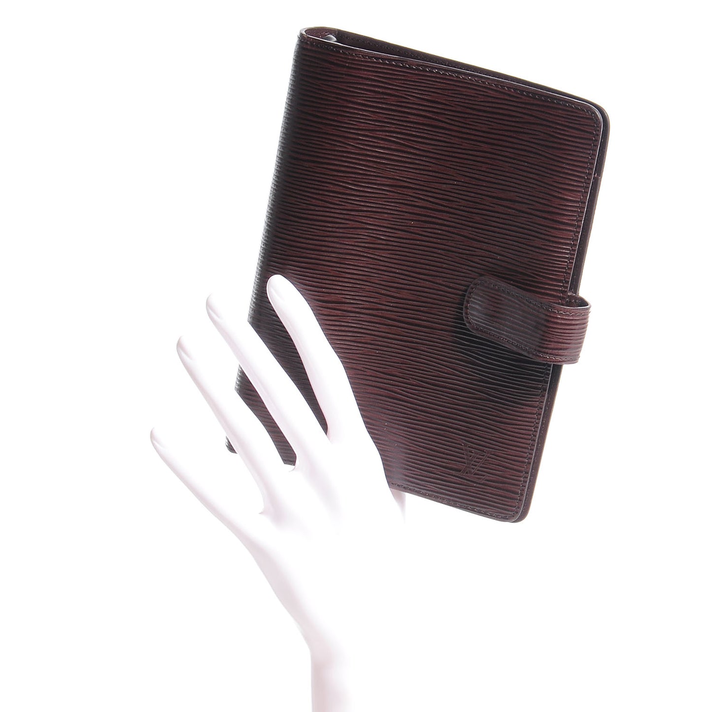 Epi Medium Ring Agenda Cover Moka