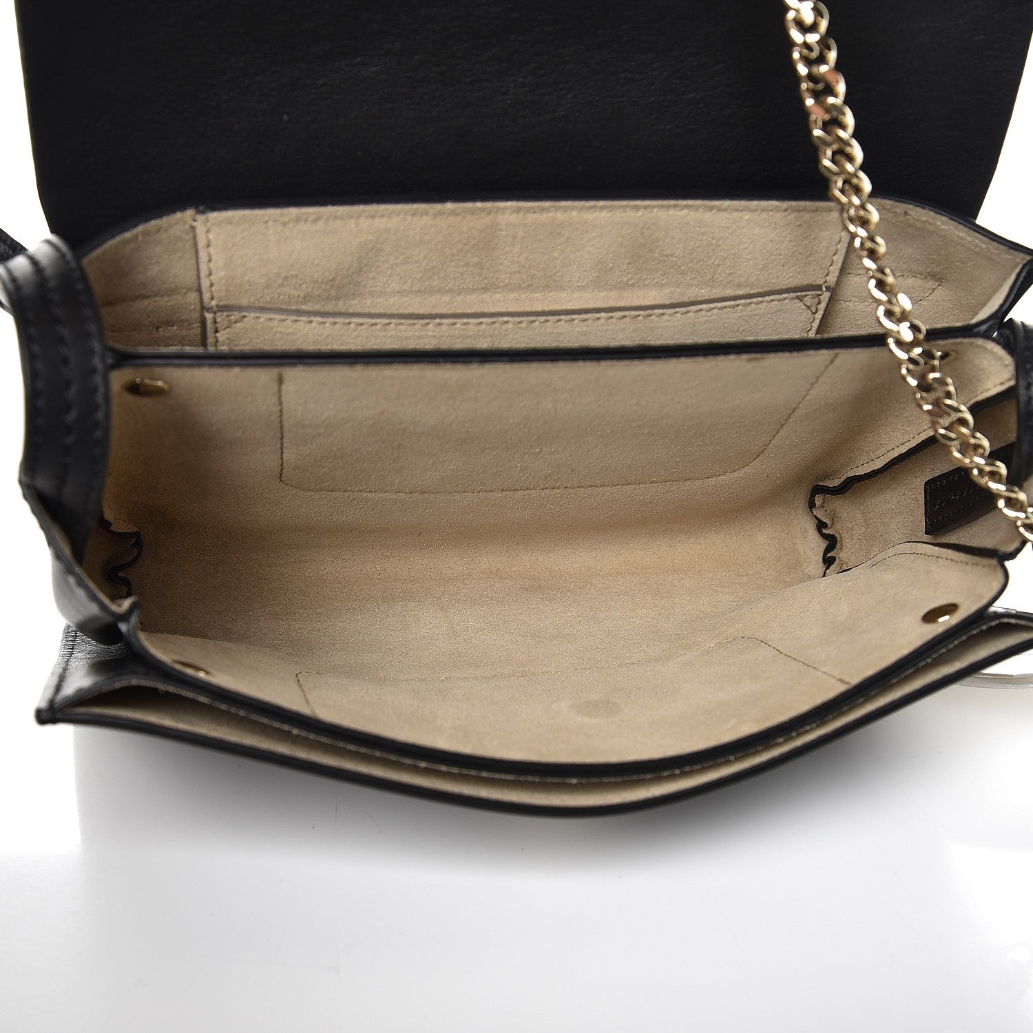 Chloe Suede Calfskin Small Faye Shoulder Bag Black 5 of 9