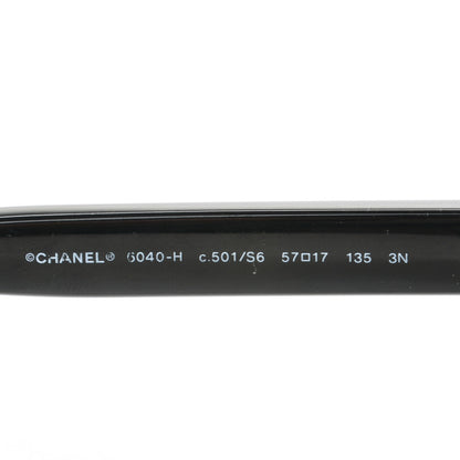 Chanel Freshwater Cultured Pearl Butterfly Sunglasses 6040-H Black 4 of 5