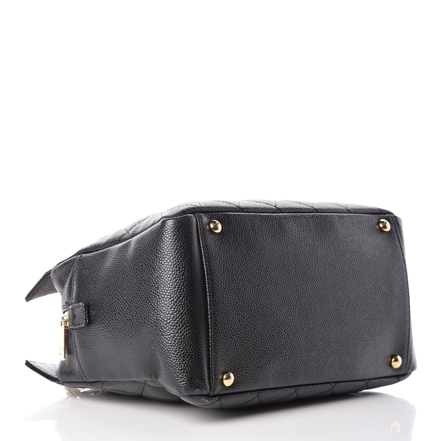 Caviar Quilted Petit Timeless Tote PTT Black