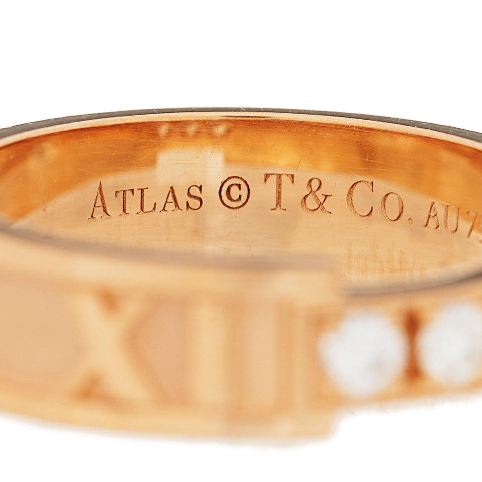 18K Rose Gold Diamond Atlas Ring 52 6
