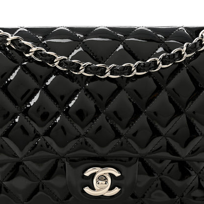 Chanel Patent Quilted Medium Double Flap Black 8 of 10