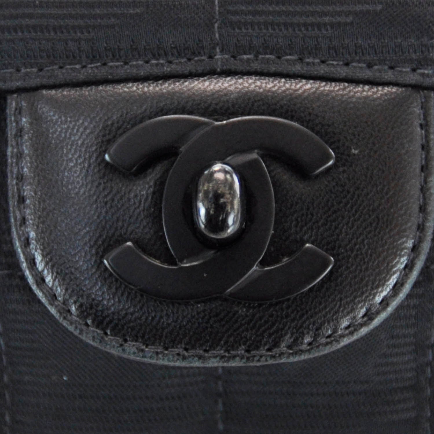 Chanel Nylon Travel Flap Black 5 of 10