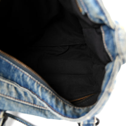 Balenciaga Washed Denim Classic Hardware Small Le City Blue 5 of 11