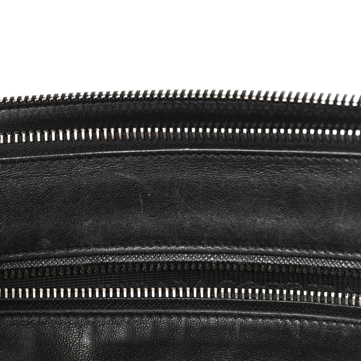 Prada Saffiano City Calf Medium Galleria Double Zip Tote Black 9 of 11
