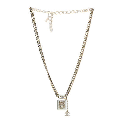 Chanel Resin Crystal CC No 5 Perfume Bottle Necklace 3 of 7