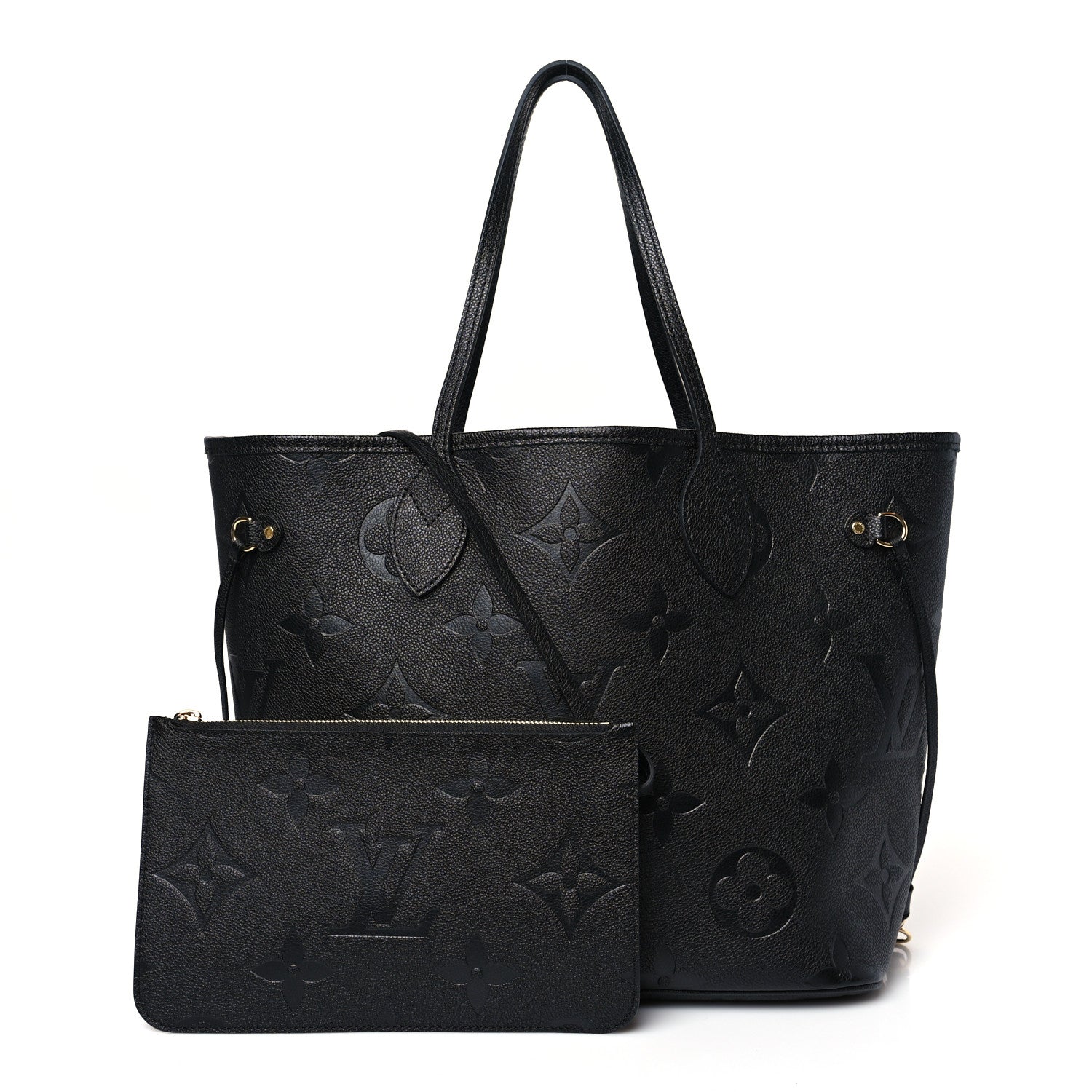 Louis Vuitton Empreinte Monogram Giant Neverfull MM Black 1 of 9